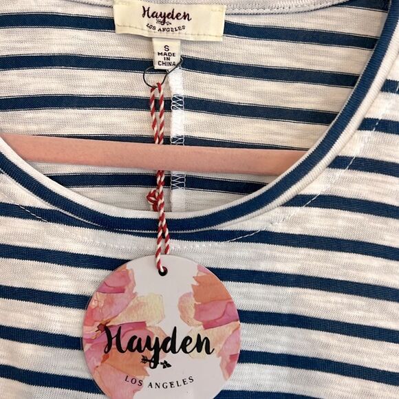 NWT S, Hayden Los Angeles Cotton Blend Tunic 17”-18”P2P - Picture 3 of 5